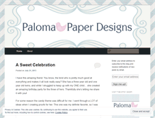 Tablet Screenshot of palomapaperdesigns.com